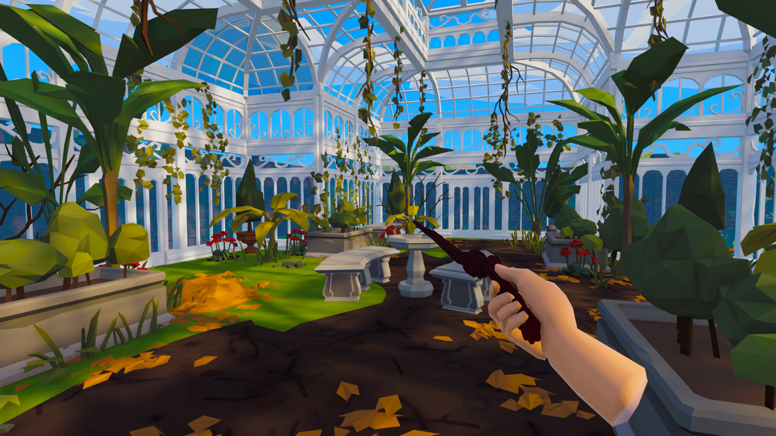 A bright greenhouse ready to be restored in Tidyspell